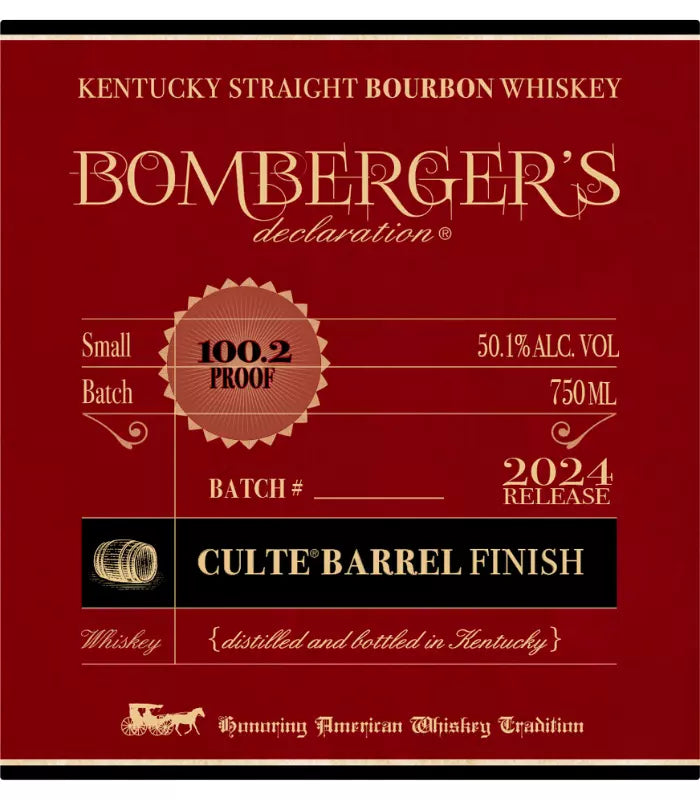 Bomberger’s Declaration 2024 Culte Barrel Finish The Barrel Tap