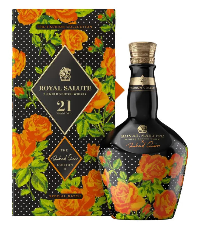 Chivas Royal Salute 21 Year Orange Roses Richard Quinn Edition II