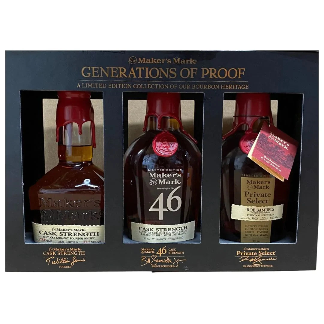 Maker's Mark Generations of Proof The Final Chapter Kentucky Straight  Bourbon Whisky Collection Set