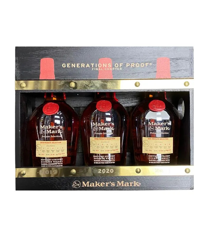 Maker's Mark Generations of Proof The Final Chapter Kentucky Straight  Bourbon Whisky Collection Set