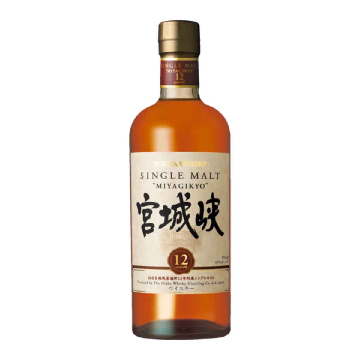 Nikka Miyagikyo 12 Year Old Single Malt Whisky 750mL