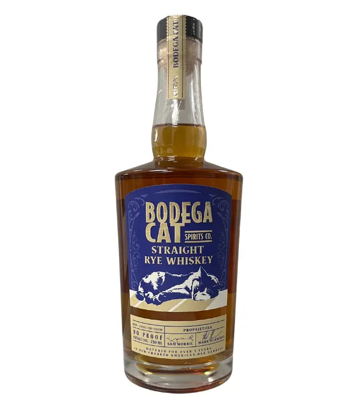 Buy Bodega Cat Straight Rye Whiskey 750mL Online - The Barrel Tap Online Liquor Delivered