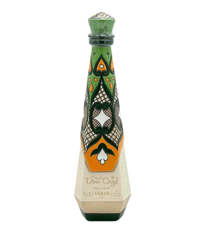 Don Cayo Tequila Anejo Ceramic Green 750mL