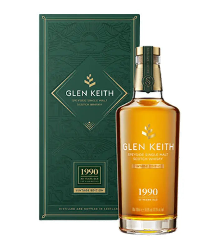 Glen Keith 1990 Vintage 33 Year Old Single Malt Scotch Whisky