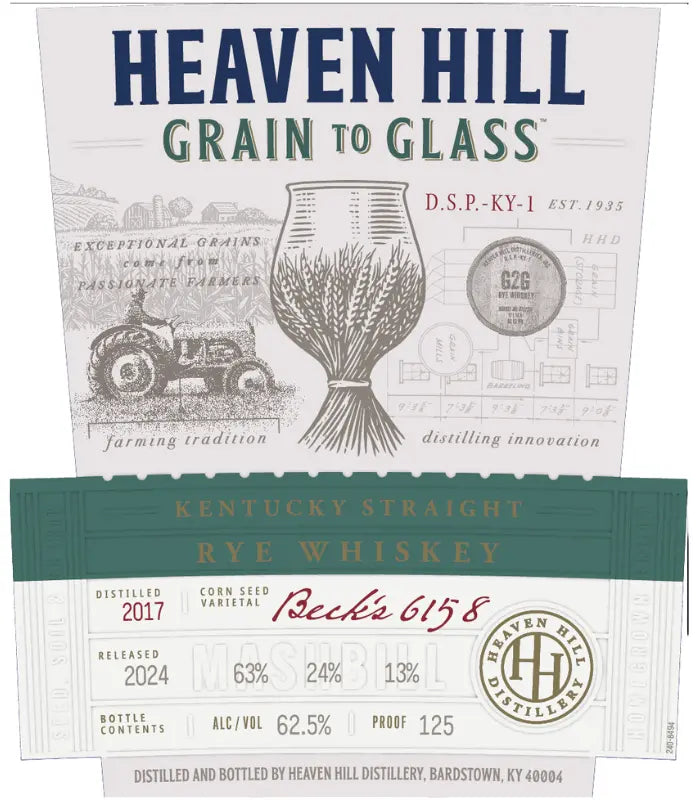 Heaven Hill Grain to Glass Straight Rye Whiskey 700mL