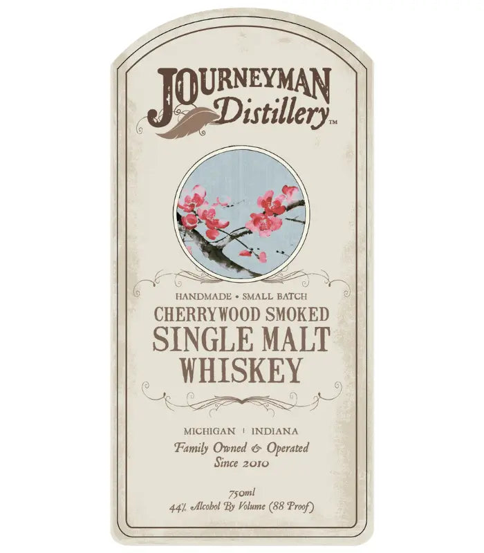 Journeyman Distillery Cherrywood Smoked Single Malt Whiskey 750mL