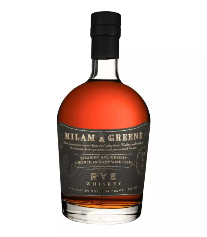 Milam & Greene Straight Rye Whiskey Finished in Port Wine Casks