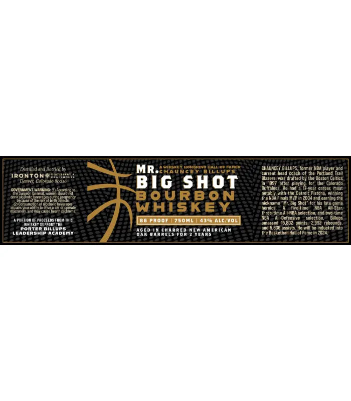 Mr. Big Shot Bourbon Whiskey by Chauncey Billups