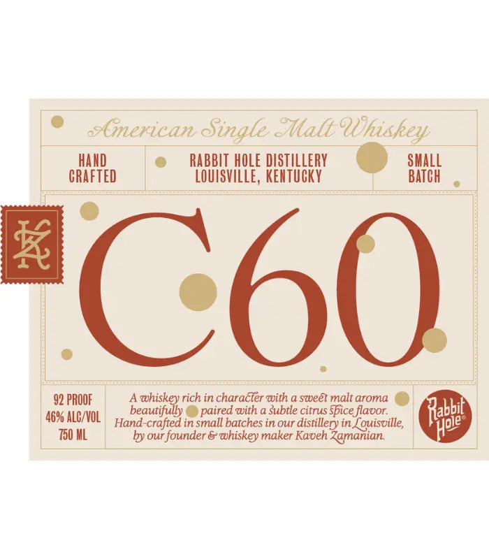 Rabbit Hole C60 American Single Malt Whiskey