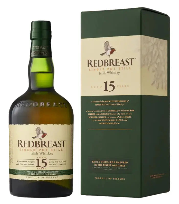 Buy Redbreast 15 Year Old Irish Whiskey 750mL Online - The Barrel Tap Online Liquor Delivered