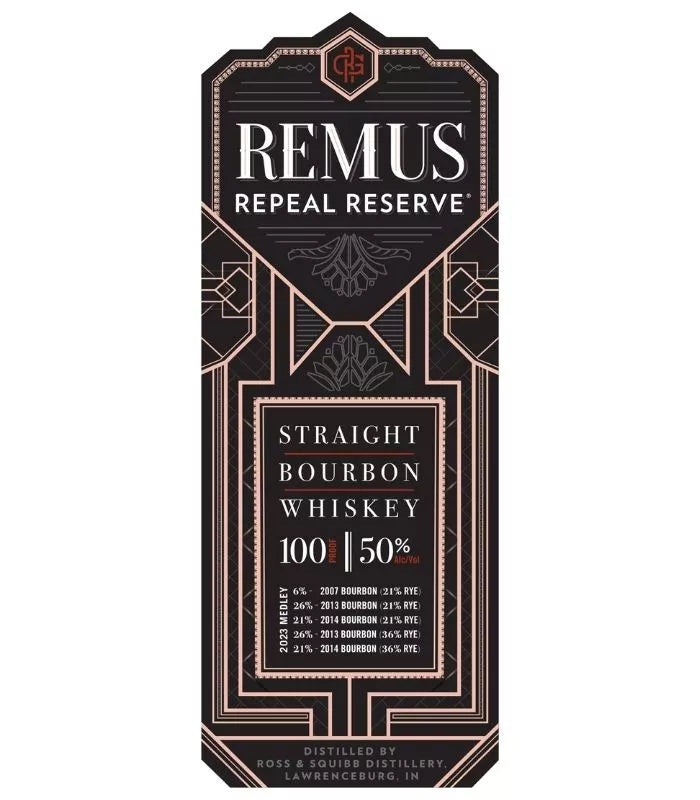 George Remus Straight Bourbon Whiskey 750ml.